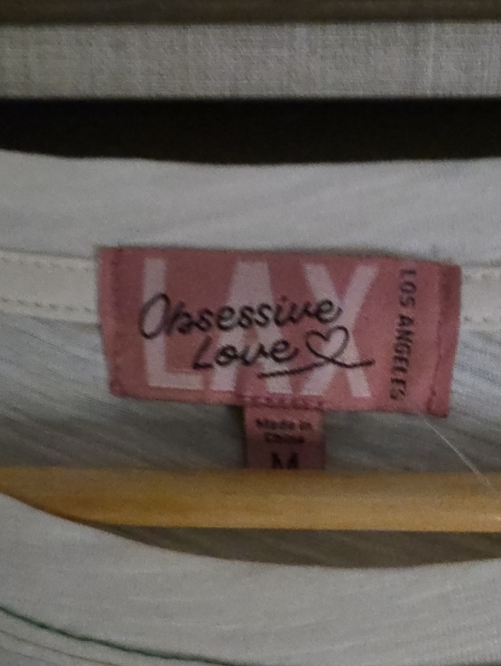 NWT, 3/4 SLEEVE SPORTY TEE WITH GRAPHIC # BY " OBSESSIVE LOVE" - Picture 5 of 13